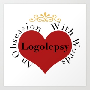 logolepsy, graphic design, heart, word obsession, writing obsession, reading obsession, love of words